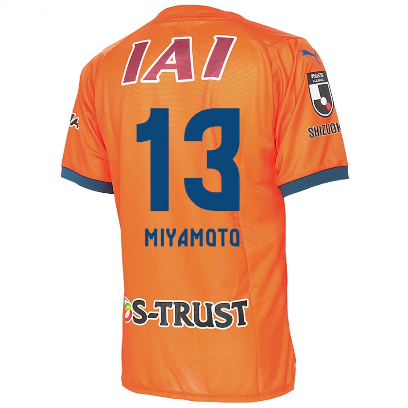 Kandiny Hombre Camiseta Kota Miyamoto #13 Naranja Azul 1ª Equipación 2024/25 La Camisa Chile