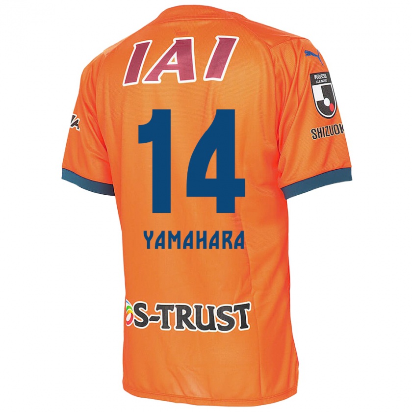 Kandiny Hombre Camiseta Reon Yamahara #14 Naranja Azul 1ª Equipación 2024/25 La Camisa Chile