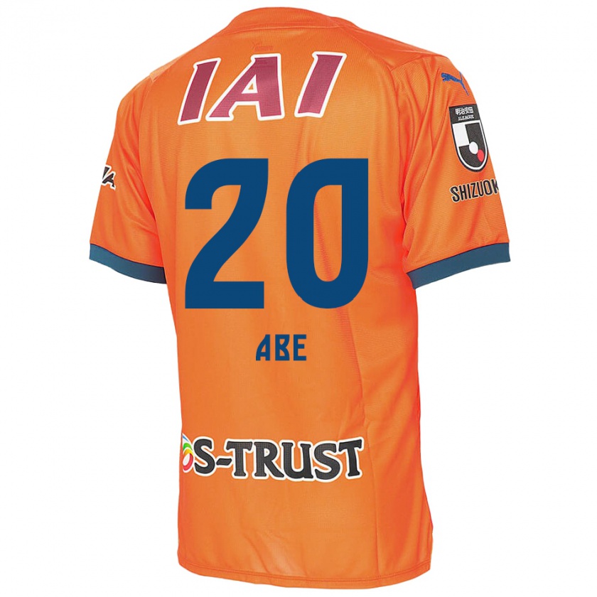 Kandiny Hombre Camiseta Ryoya Abe #20 Naranja Azul 1ª Equipación 2024/25 La Camisa Chile