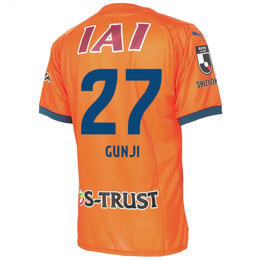 Kandiny Hombre Camiseta Riku Gunji #27 Naranja Azul 1ª Equipación 2024/25 La Camisa Chile