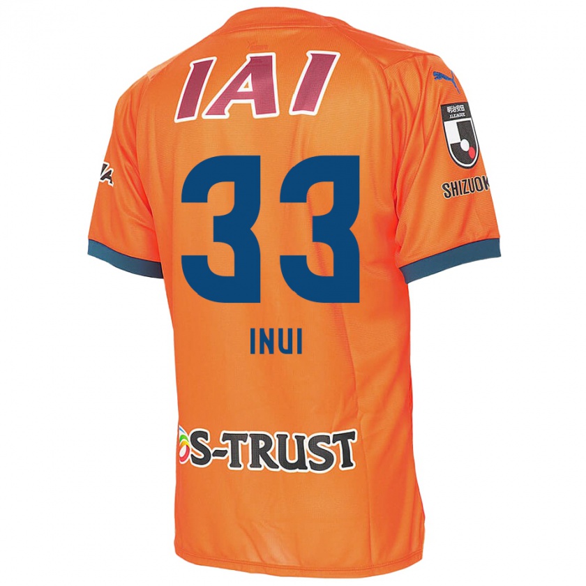 Kandiny Hombre Camiseta Takashi Inui #33 Naranja Azul 1ª Equipación 2024/25 La Camisa Chile