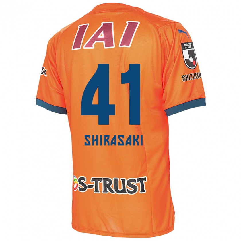 Kandiny Hombre Camiseta Ryohei Shirasaki #41 Naranja Azul 1ª Equipación 2024/25 La Camisa Chile