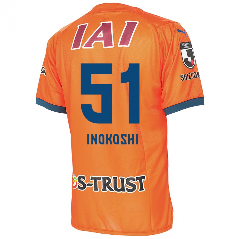 Kandiny Hombre Camiseta Yui Inokoshi #51 Naranja Azul 1ª Equipación 2024/25 La Camisa Chile