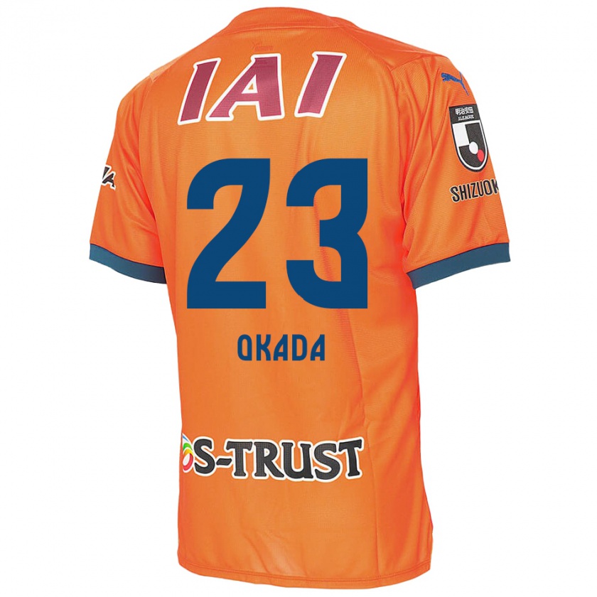 Kandiny Hombre Camiseta Shu Okada #23 Naranja Azul 1ª Equipación 2024/25 La Camisa Chile