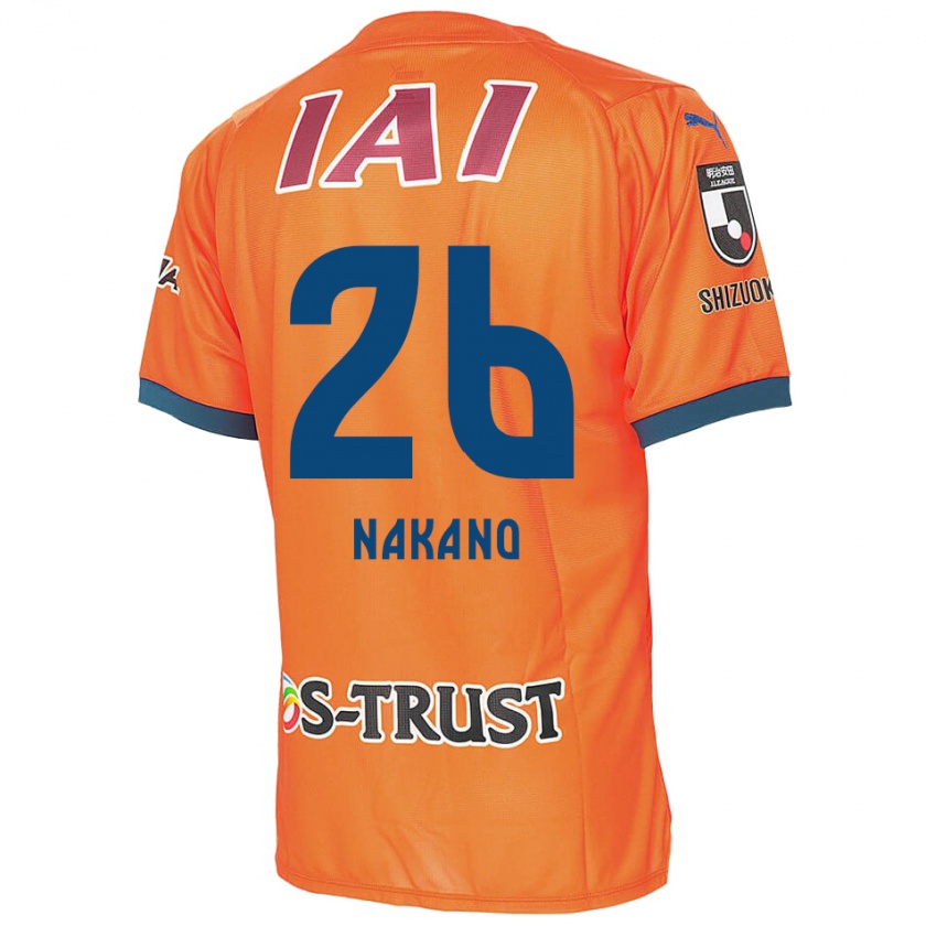 Kandiny Hombre Camiseta Takeru Nakano #26 Naranja Azul 1ª Equipación 2024/25 La Camisa Chile