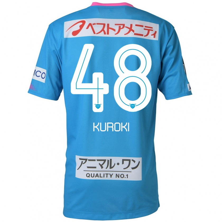 Kandiny Hombre Camiseta Yuya Kuroki #48 Azul Rosado 1ª Equipación 2024/25 La Camisa Chile