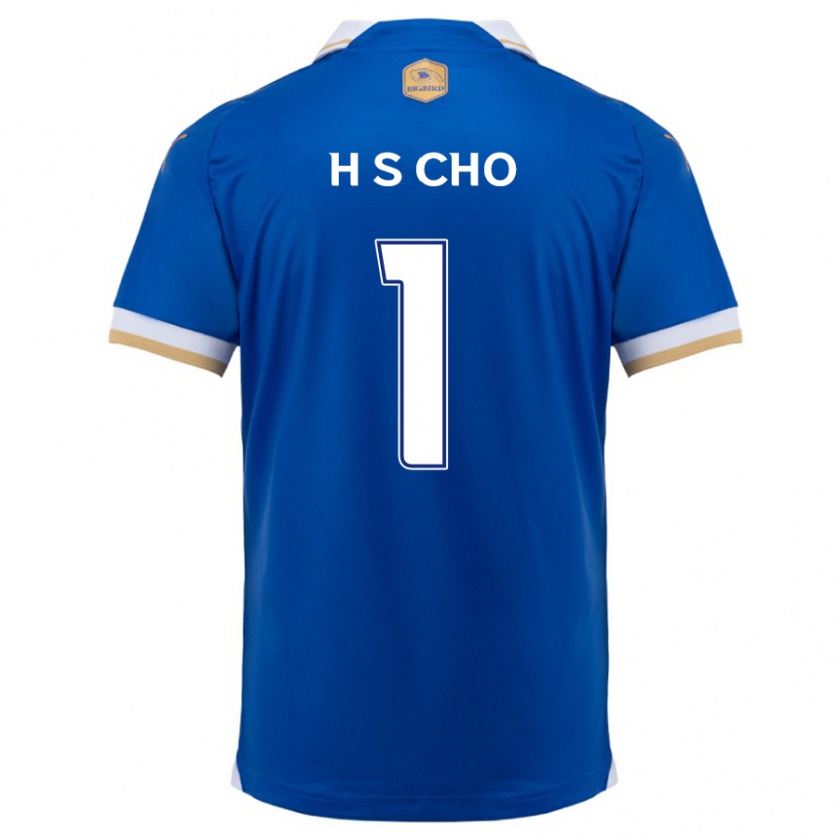 Kandiny Hombre Camiseta Sung-Hoon Cho #1 Azul Blanco 1ª Equipación 2024/25 La Camisa Chile