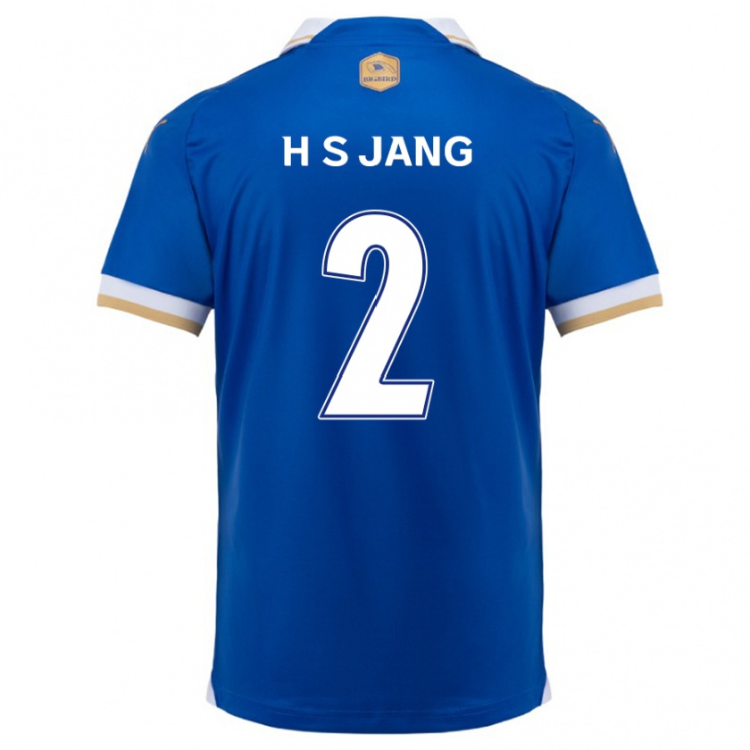 Kandiny Hombre Camiseta Seok-Hwan Jang #2 Azul Blanco 1ª Equipación 2024/25 La Camisa Chile