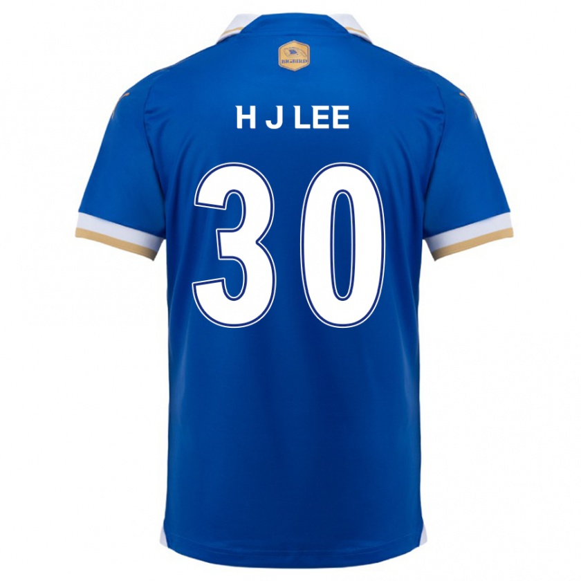 Kandiny Hombre Camiseta Ji-Ho Lee #30 Azul Blanco 1ª Equipación 2024/25 La Camisa Chile