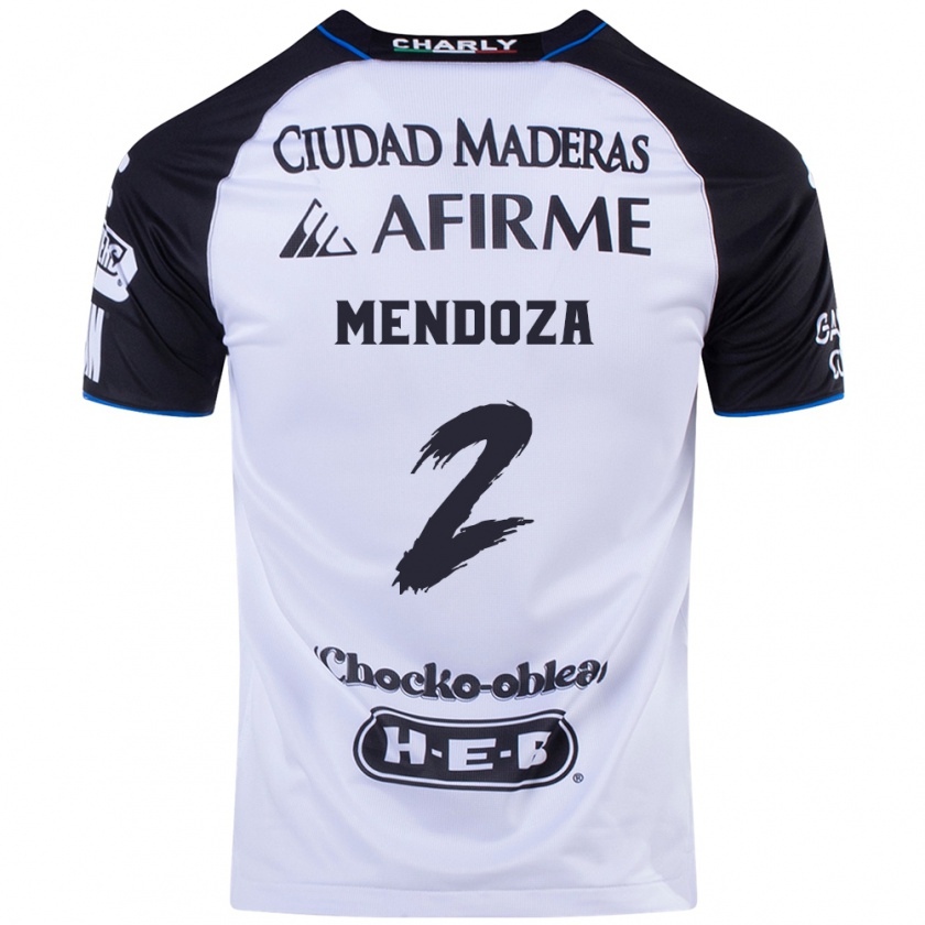 Kandiny Hombre Camiseta Omar Mendoza #2 Azul Negro 1ª Equipación 2024/25 La Camisa Chile