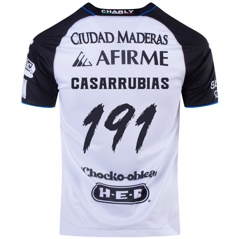 Kandiny Hombre Camiseta Aaron Casarrubias #191 Azul Negro 1ª Equipación 2024/25 La Camisa Chile