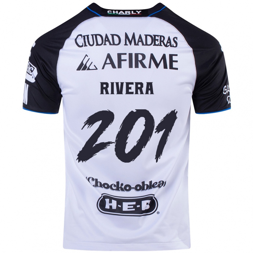 Kandiny Hombre Camiseta Christian Rivera #201 Azul Negro 1ª Equipación 2024/25 La Camisa Chile