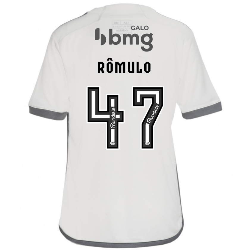 Kandiny Hombre Camiseta Rômulo #47 Blanquecino 2ª Equipación 2024/25 La Camisa Chile