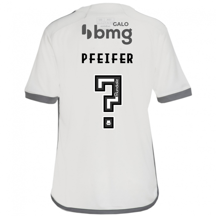 Kandiny Hombre Camiseta Gabriel Pfeifer #0 Blanquecino 2ª Equipación 2024/25 La Camisa Chile