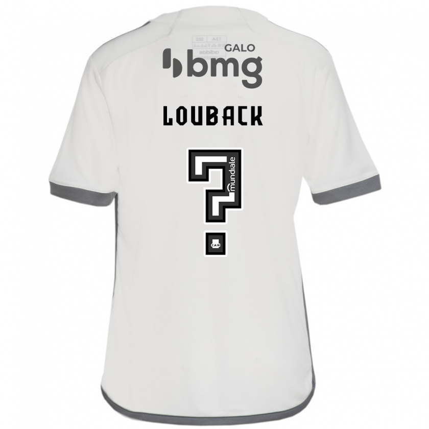 Kandiny Hombre Camiseta Lucas Louback #0 Blanquecino 2ª Equipación 2024/25 La Camisa Chile