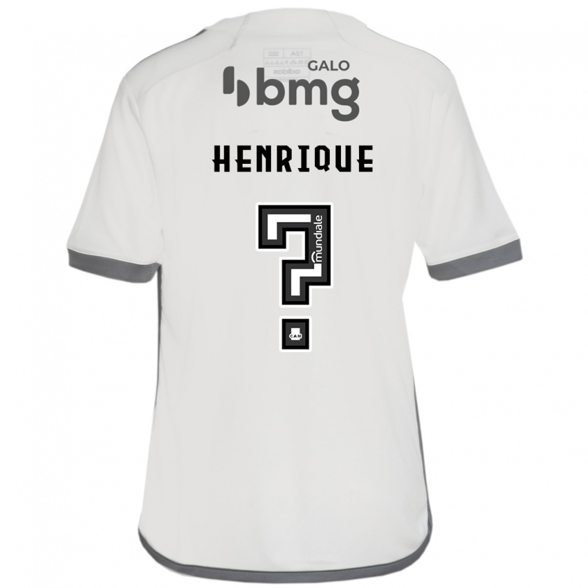 Kandiny Hombre Camiseta Bruno Henrique #0 Blanquecino 2ª Equipación 2024/25 La Camisa Chile