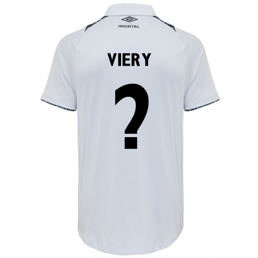 Kandiny Hombre Camiseta Viery #0 Blanco Azul 2ª Equipación 2024/25 La Camisa Chile