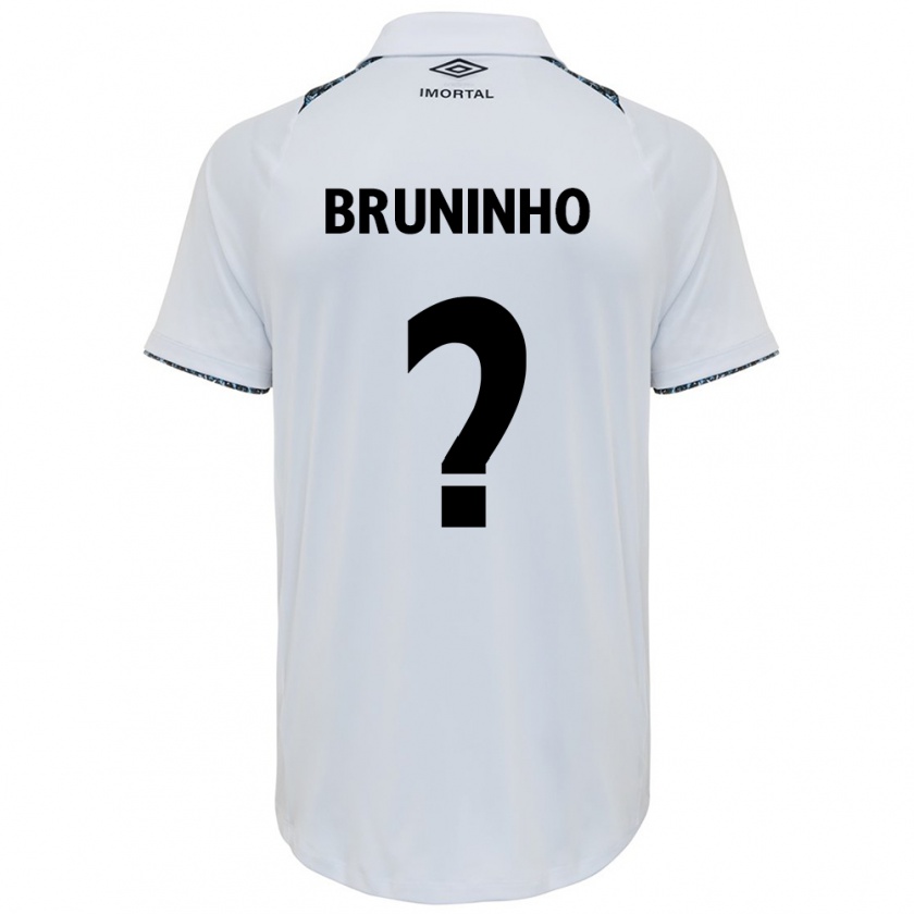 Kandiny Hombre Camiseta Bruninho #0 Blanco Azul 2ª Equipación 2024/25 La Camisa Chile