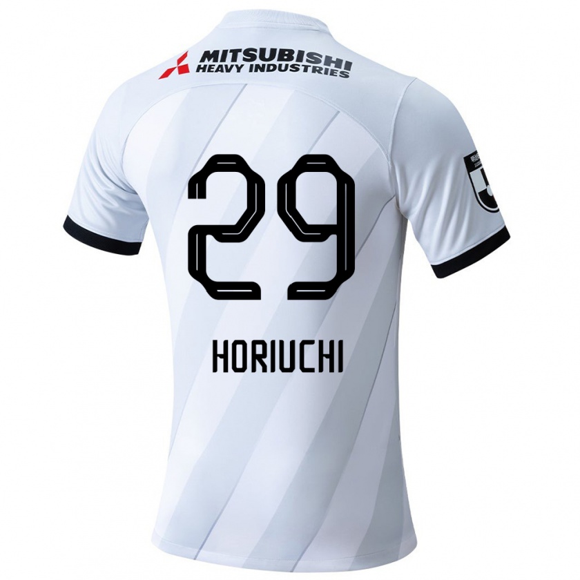 Kandiny Hombre Camiseta Yota Horiuchi #29 Gris Blanco 2ª Equipación 2024/25 La Camisa Chile