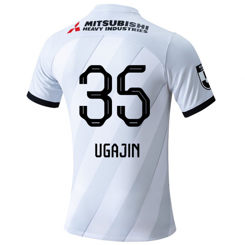 Kandiny Hombre Camiseta Tomoya Ugajin #35 Gris Blanco 2ª Equipación 2024/25 La Camisa Chile