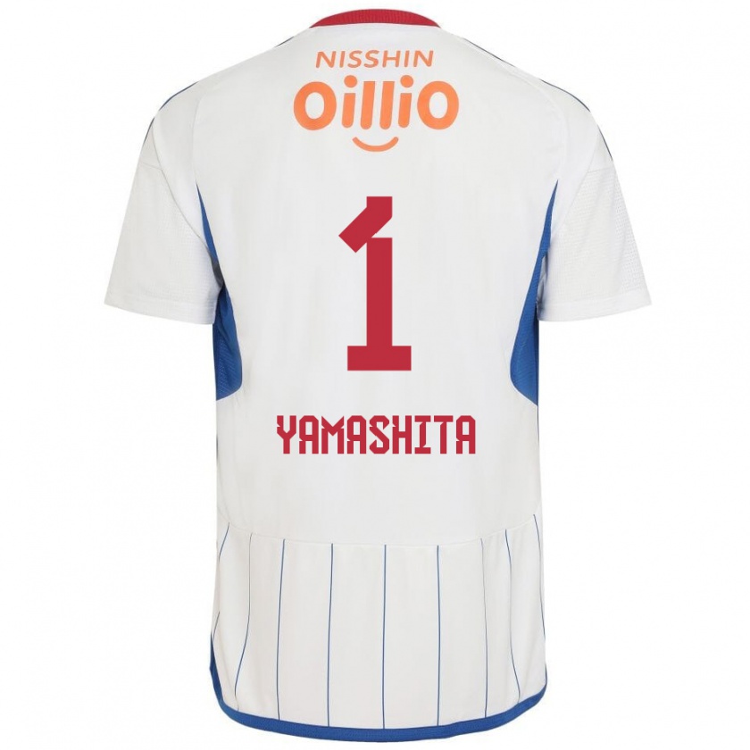 Kandiny Hombre Camiseta Shoma Yamashita #1 Blanco Azul Rojo 2ª Equipación 2024/25 La Camisa Chile