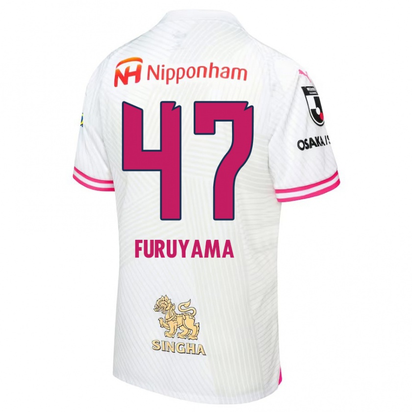 Kandiny Hombre Camiseta Kengo Furuyama #47 Blanco Rosa 2ª Equipación 2024/25 La Camisa Chile