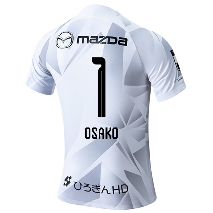 Kandiny Hombre Camiseta Keisuke Osako #1 Blanco Gris Negro 2ª Equipación 2024/25 La Camisa Chile