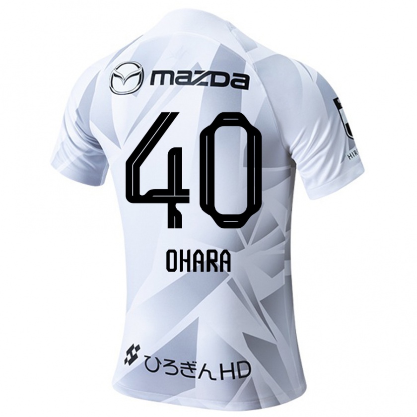 Kandiny Hombre Camiseta Motoki Ohara #40 Blanco Gris Negro 2ª Equipación 2024/25 La Camisa Chile