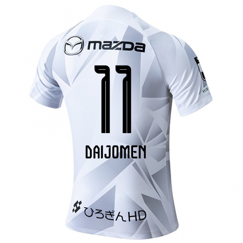 Kandiny Hombre Camiseta Arashi Daijomen #11 Blanco Gris Negro 2ª Equipación 2024/25 La Camisa Chile