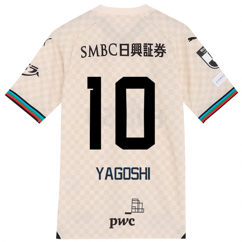 Kandiny Hombre Camiseta Mikito Yagoshi #10 Blanco Gris 2ª Equipación 2024/25 La Camisa Chile