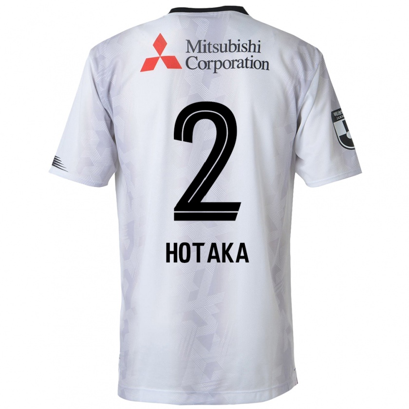 Kandiny Hombre Camiseta Hotaka Nakamura #2 Blanco Negro 2ª Equipación 2024/25 La Camisa Chile