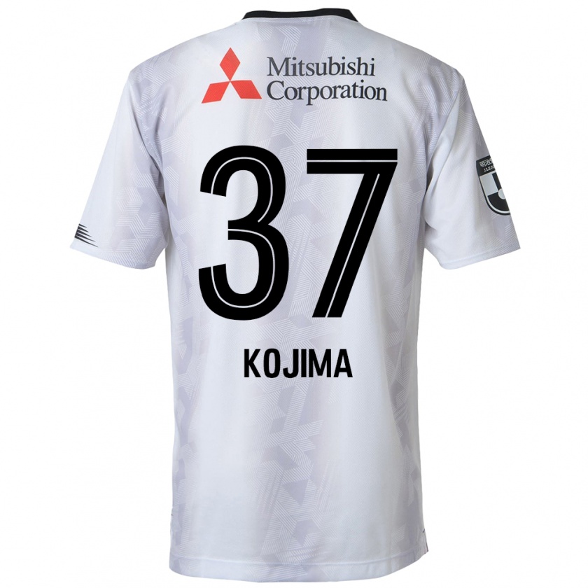 Kandiny Hombre Camiseta Satsuki Kojima #37 Blanco Negro 2ª Equipación 2024/25 La Camisa Chile