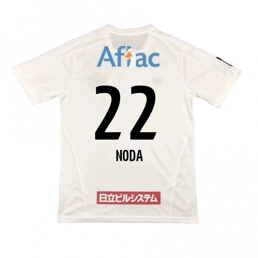 Kandiny Hombre Camiseta Hiroki Noda #22 Blanco Negro 2ª Equipación 2024/25 La Camisa Chile