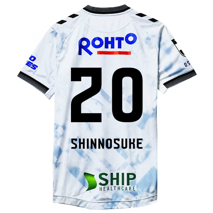 Kandiny Hombre Camiseta Shinnosuke Nakatani #20 Blanco Negro 2ª Equipación 2024/25 La Camisa Chile