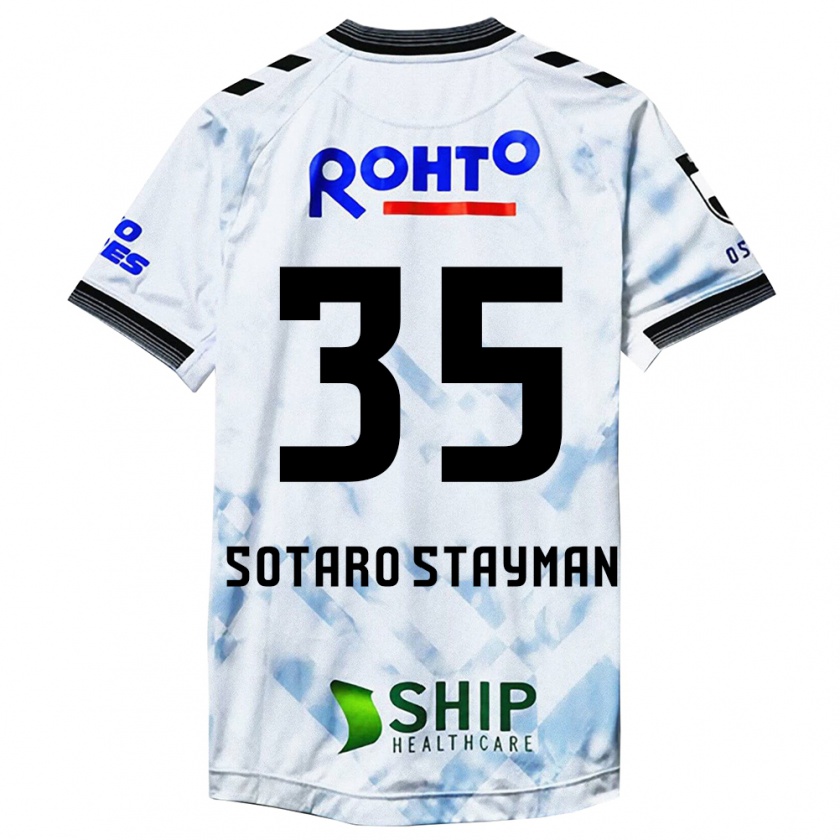 Kandiny Hombre Camiseta Joshua Sotaro Stayman #35 Blanco Negro 2ª Equipación 2024/25 La Camisa Chile