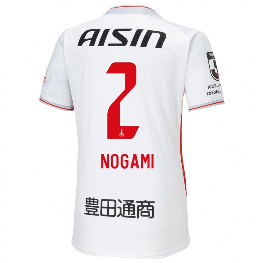 Kandiny Hombre Camiseta Yuki Nogami #2 Blanco Amarillo Rojo 2ª Equipación 2024/25 La Camisa Chile