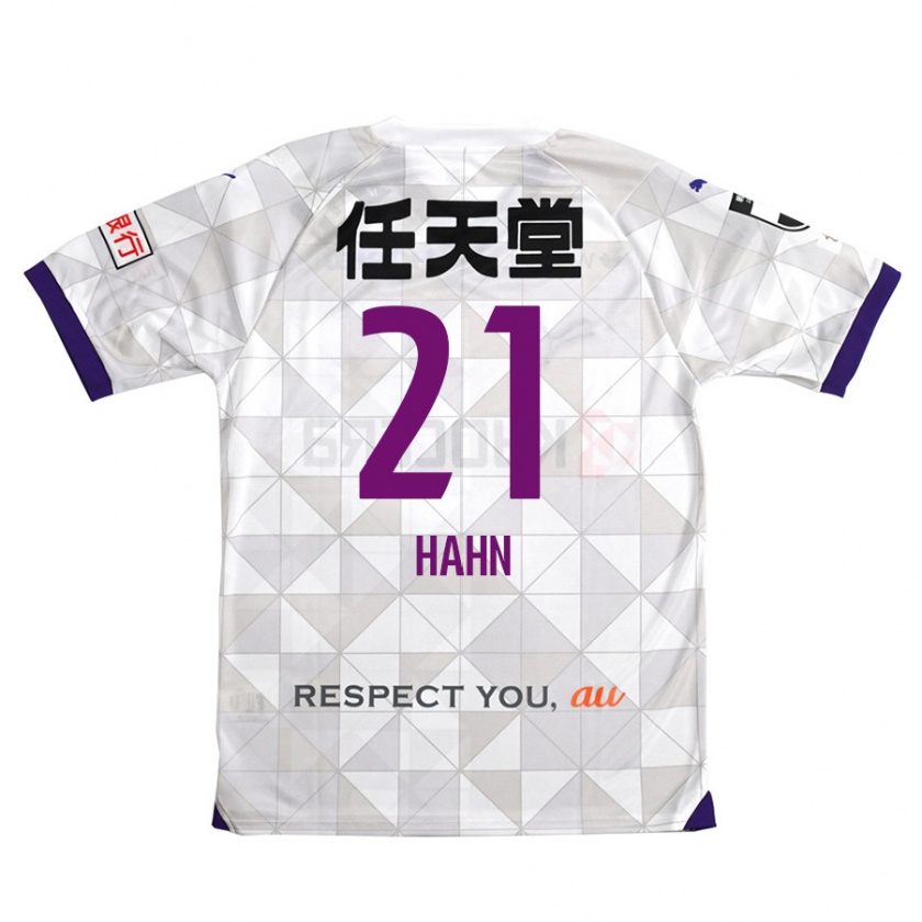 Kandiny Hombre Camiseta Warner Hahn #21 Blanco Morado 2ª Equipación 2024/25 La Camisa Chile