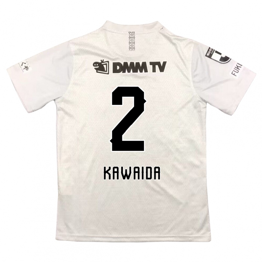 Kandiny Hombre Camiseta Ryoya Kawaida #2 Gris Negro 2ª Equipación 2024/25 La Camisa Chile