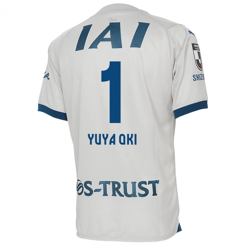 Kandiny Hombre Camiseta Yuya Oki #1 Blanco Azul 2ª Equipación 2024/25 La Camisa Chile