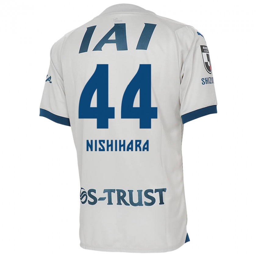 Kandiny Hombre Camiseta Motoki Nishihara #44 Blanco Azul 2ª Equipación 2024/25 La Camisa Chile