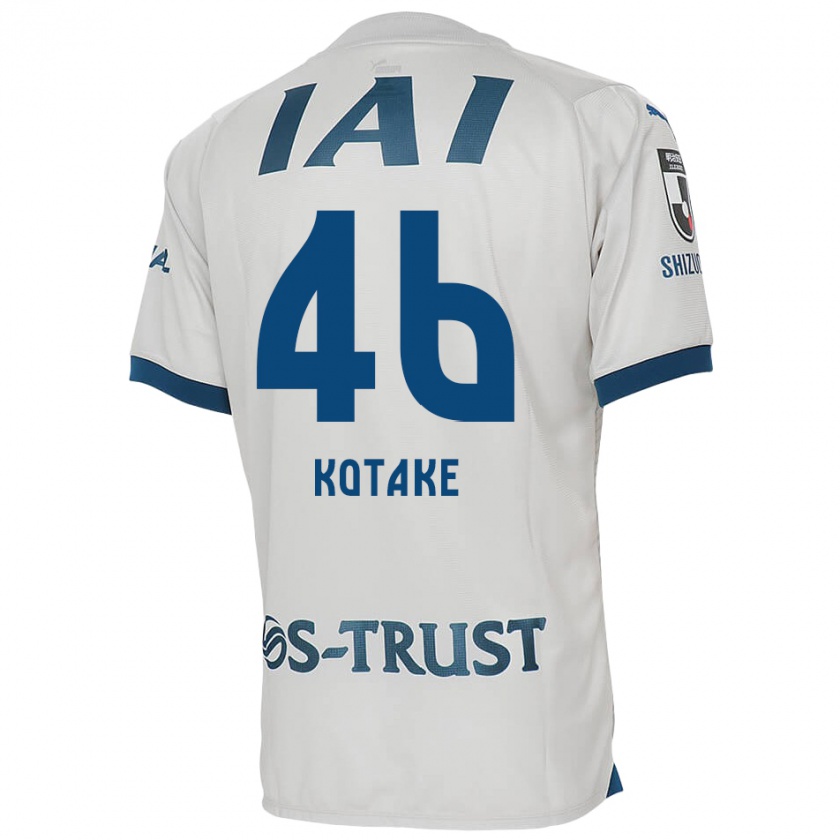 Kandiny Hombre Camiseta Sean Kotake #46 Blanco Azul 2ª Equipación 2024/25 La Camisa Chile