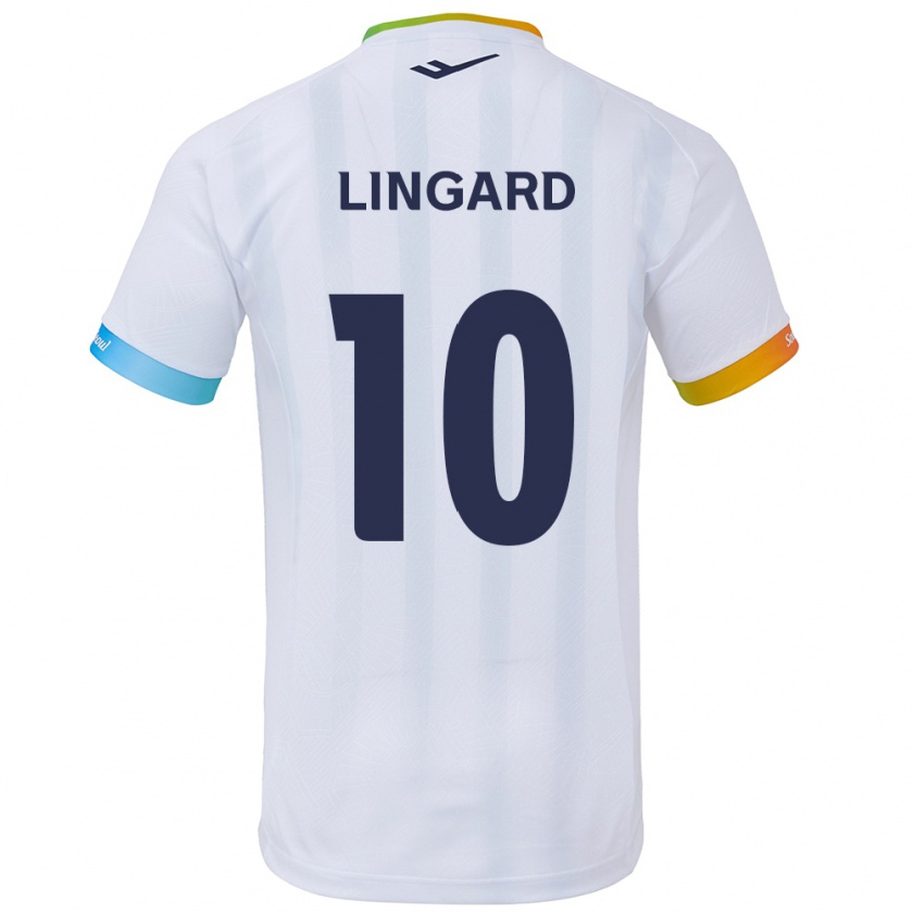 Kandiny Hombre Camiseta Jesse Lingard #10 Blanco Azul 2ª Equipación 2024/25 La Camisa Chile