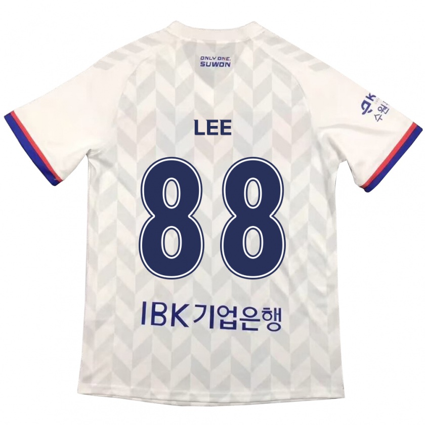 Kandiny Hombre Camiseta Yong Lee #88 Blanco Azul 2ª Equipación 2024/25 La Camisa Chile