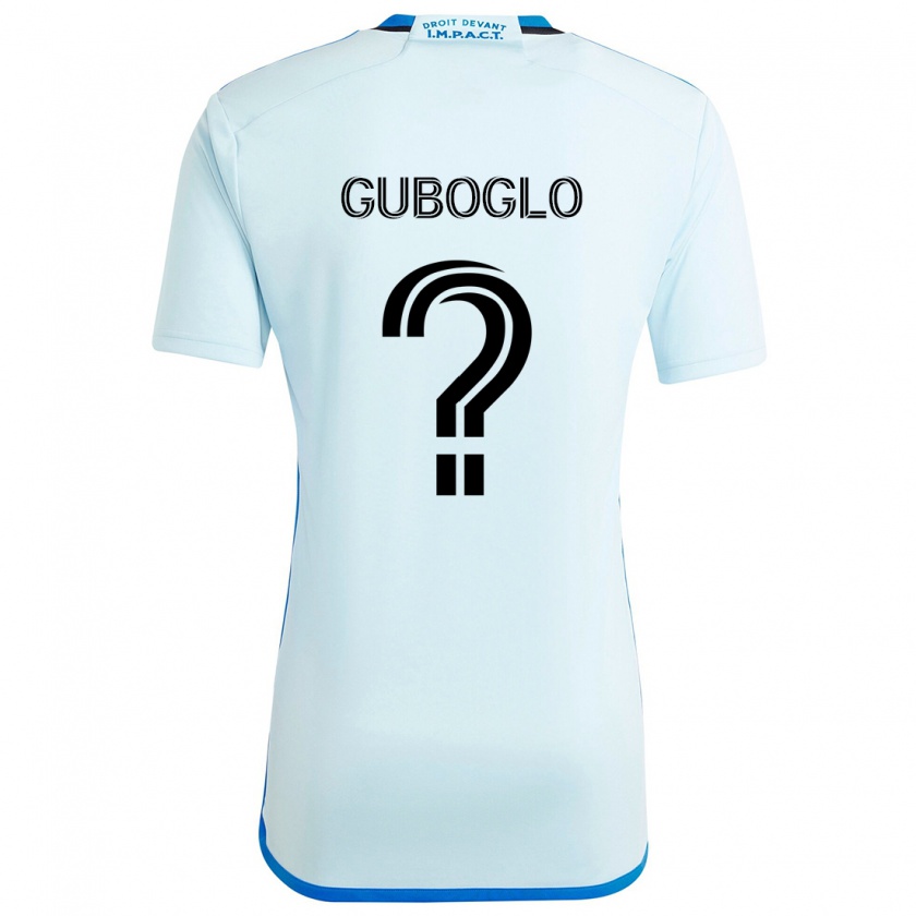 Kandiny Hombre Camiseta Yuri Guboglo #0 Azul Hielo 2ª Equipación 2024/25 La Camisa Chile