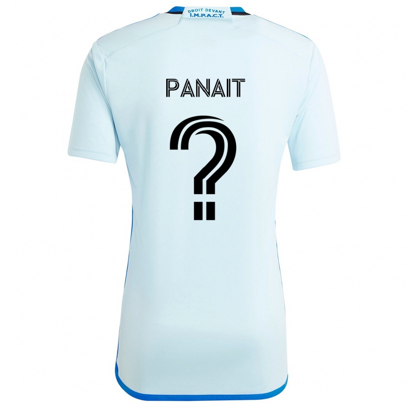 Kandiny Hombre Camiseta Daniel Panait #0 Azul Hielo 2ª Equipación 2024/25 La Camisa Chile