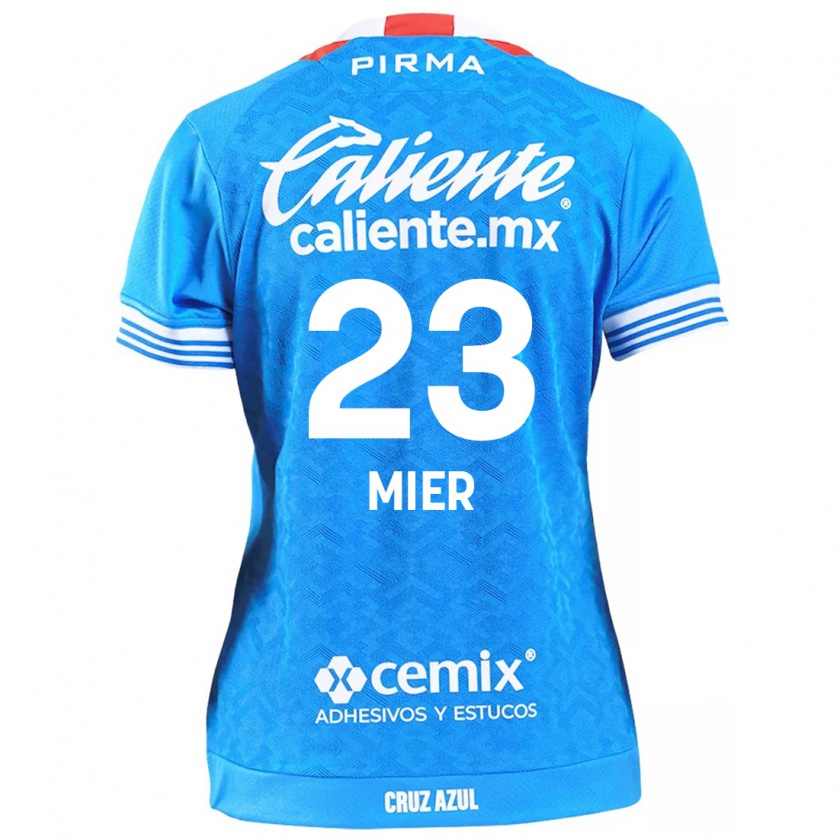 Kandiny Mujer Camiseta Kevin Mier #23 Cielo Azul 1ª Equipación 2024/25 La Camisa Chile