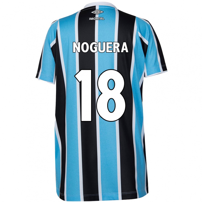 Kandiny Mujer Camiseta Freddy Noguera #18 Azul Negro Blanco 1ª Equipación 2024/25 La Camisa Chile