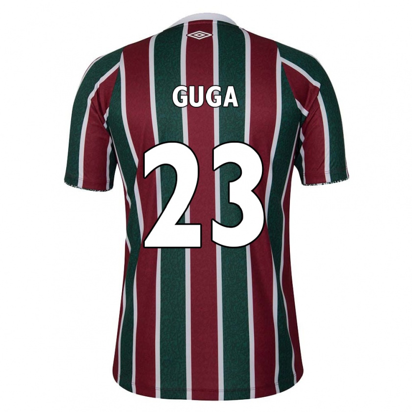 Kandiny Mujer Camiseta Guga #23 Verde Granate Blanco 1ª Equipación 2024/25 La Camisa Chile