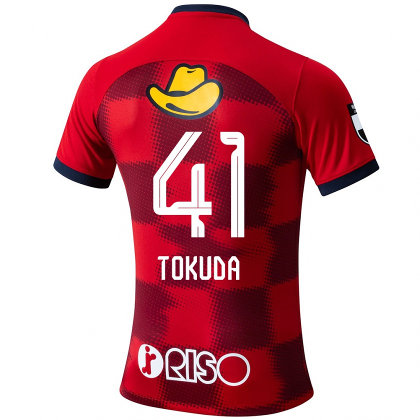 Kandiny Mujer Camiseta Homare Tokuda #41 Rojo Azul Blanco 1ª Equipación 2024/25 La Camisa Chile