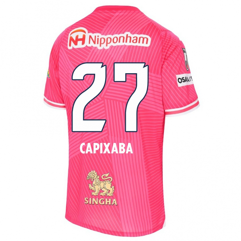 Kandiny Mujer Camiseta Capixaba #27 Rosa Blanco 1ª Equipación 2024/25 La Camisa Chile